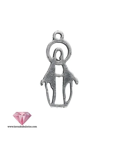 Colgante Virgen Milagrosa 27x13mm, Plateada Colgante Virgen Milagrosa 27x13mm, Plateada