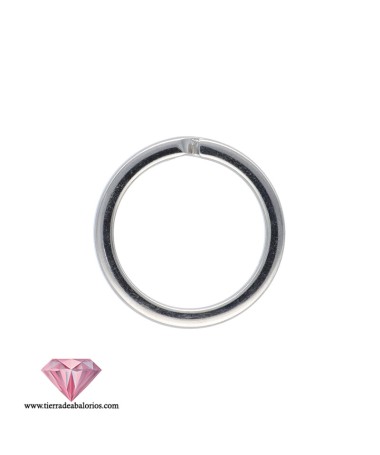 Anilla de Llavero Plana 28mm, Plateado Nikelado