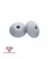 Rondel de Silicona 12x7mm Agujero 2,5mm, Gris