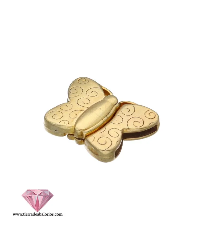 Cierre Mariposa con Imán de 25x20mm, Agujero 15x2mm Dorado Cierre Mariposa con Imán de 25x20mm, Agujero 15x2mm Dorado
