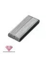 Cierre Ancho con Ribetes 48x20mm Agujero 44x3,5mm, Plateado