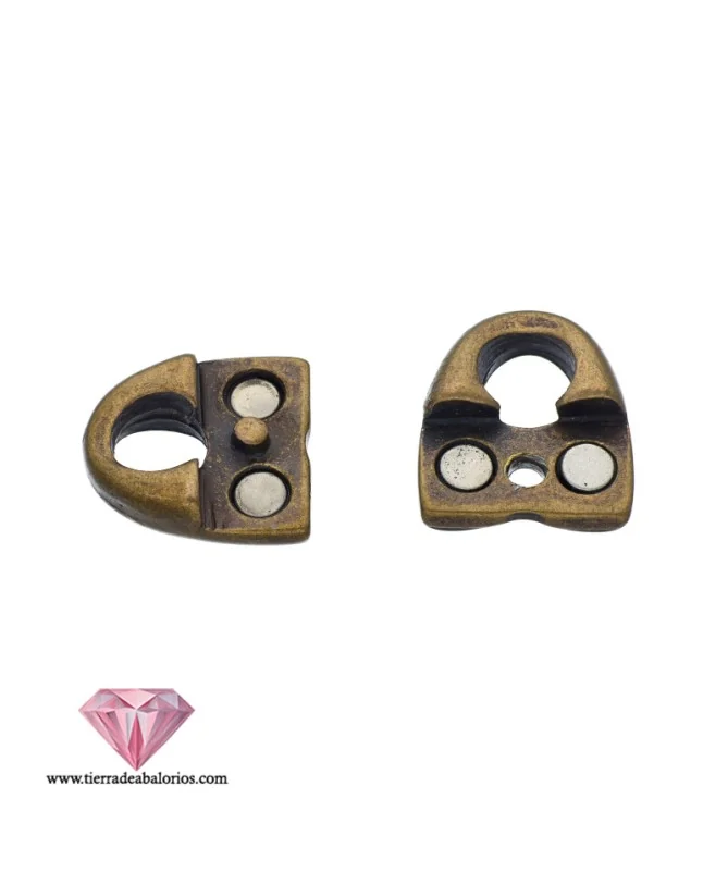 Cierre Calabrote con Imán 25x15mm, Oro Viejo Cierre Calabrote con Imán 25x15mm, Oro Viejo