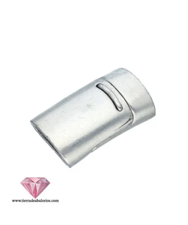 Cierre con Imán y Trabilla 20x12mm Agujero 10x5mm, Plateado Cierre con Imán y Trabilla 20x12mm Agujero 10x5mm, Plateado