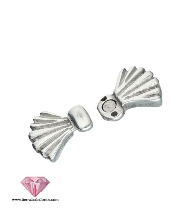 Cierre Lazo con Imán 47x23mm Agujero 10x2mm, Plateado