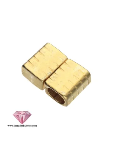 Cierre para Regaliz con Imán Agujero 10x7mm, Dorado Cierre para Regaliz con Imán Agujero 10x7mm, Dorado
