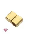 Cierre para Regaliz con Imán Agujero 10x7mm, Dorado