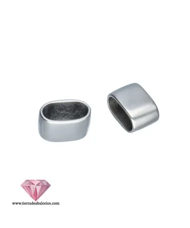 Entrepieza 12x8mm, Agujero 10x5mm, Plateada Entrepieza 12x8mm, Agujero 10x5mm, Plateada