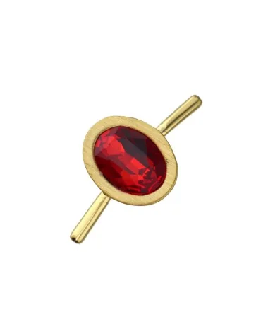 Entrepieza para Caucho Dorada Terminal 3mm, Light Siam Entrepieza para Caucho Dorada Terminal 3mm, Light Siam - Tierra de Abalorios