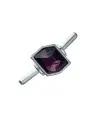 Entrepieza para Caucho Plateada Terminal 3mm, Amethyst - Tierra de Abalorios