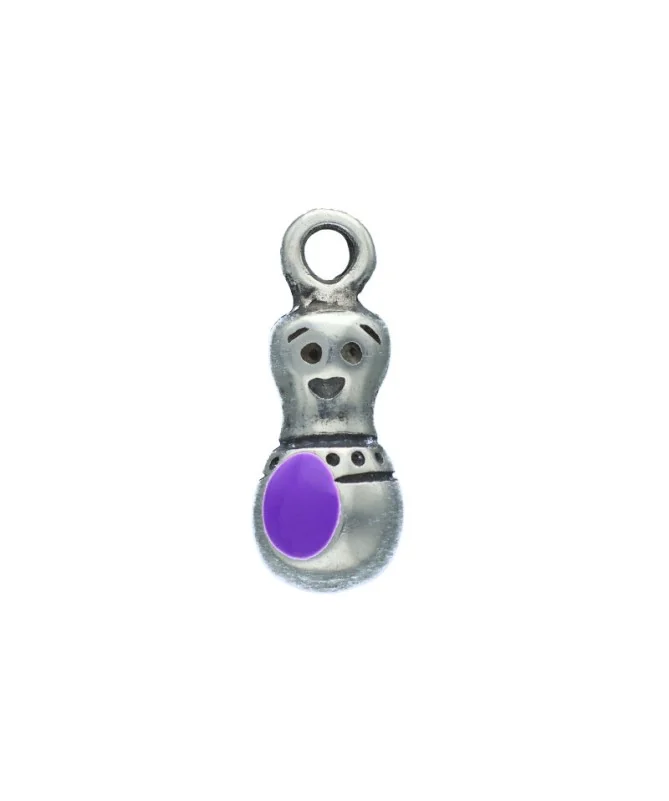Colgante Chinito de la Suerte 23mm Violeta (Sabiduria) Tierra de Abalorios