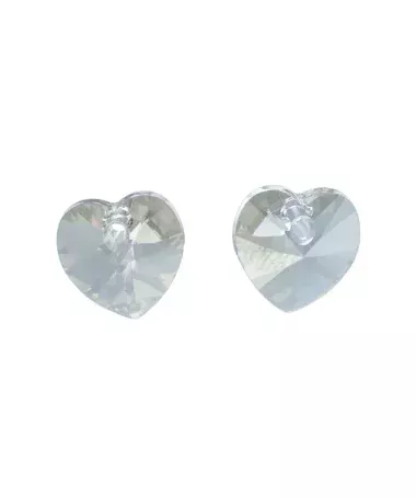 Corazon Swarovski 10,3x10mm Silver Shade Corazon Swarovski 10,3x10mm Silver Shade - Tierra de Abalorios