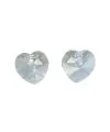 Corazon Swarovski 10,3x10mm Silver Shade - Tierra de Abalorios