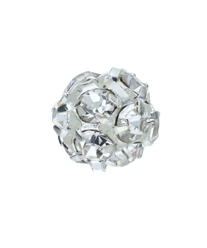 Bola Engarzada 6mm Baño Plata, Swarovski Cristal | Tierra de Abalorios Bola Engarzada 6mm Baño Plata, Swarovski Cristal | Tierra de Abalorios