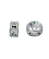 Swarovski 9843 Rondel 4,5mm Plata/Cristal | Tierra de Abalorios