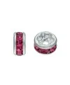 Swarovski 9843 Rondel 4,5mm Plata/Rose | Tierra de Abalorios