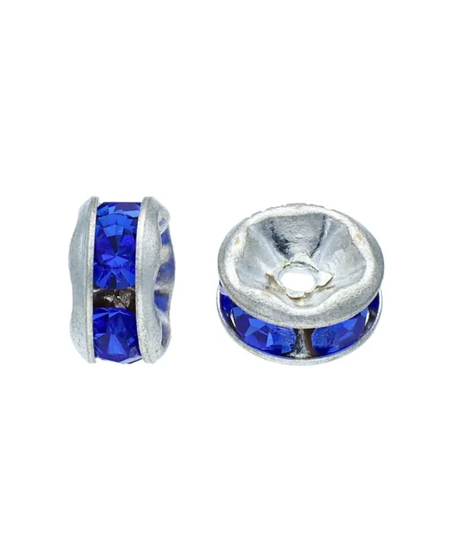 Swarovski 9843 Rondel 5mm Plata/Sapphire | Tierra de Abalorios Swarovski 9843 Rondel 5mm Plata/Sapphire | Tierra de Abalorios