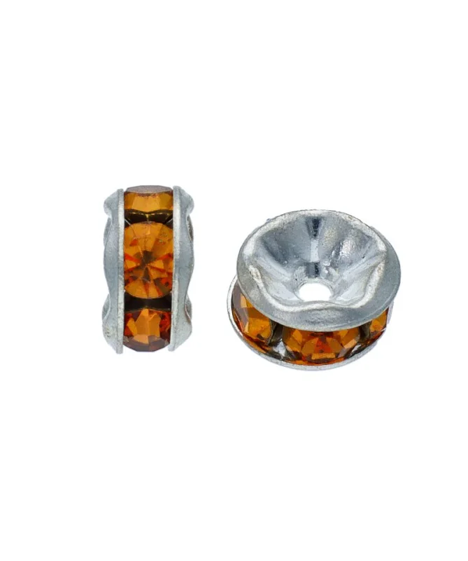 Swarovski 9843 Rondel 5mm Plata/Topaz | Tierra de Abalorios Swarovski 9843 Rondel 5mm Plata/Topaz | Tierra de Abalorios