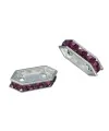 Swarovski Separador 77710 de 10x5mm Plateado/Amethyst