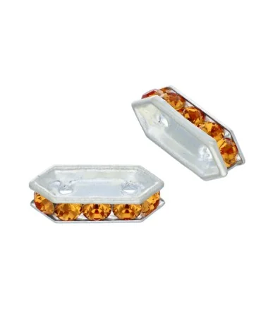 Swarovski Separador 77710 de 10x5mm Plateado/Topaz Swarovski Separador 77710 de 10x5mm Plateado/Topaz | Tierra de Abalorios