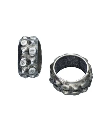 Aro 16mm Agujero 11mm, Plateado | Tierra de Abalorios