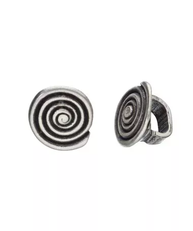 Entrepieza Regaliz Infinito 17mm Agujero 10x6mm, Plateada | Tierra de Abalorios