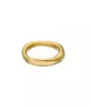 Anilla Irregular para Regaliz 14x10mm, Dorado Matizado