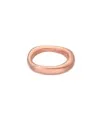 Anilla Irregular para Regaliz 14x10mm, Oro Rosa