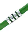 Entrepieza Regaliz 3 Rayas 27x12mm Agujero 10x6mm, Plateada