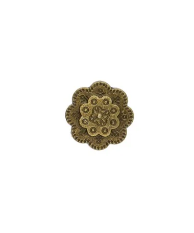 Entrepieza Pasador Flor 17mm Agujero 10x2mm, Oro Viejo Entrepieza Pasador Flor 17mm Agujero 10x2mm, Oro Viejo