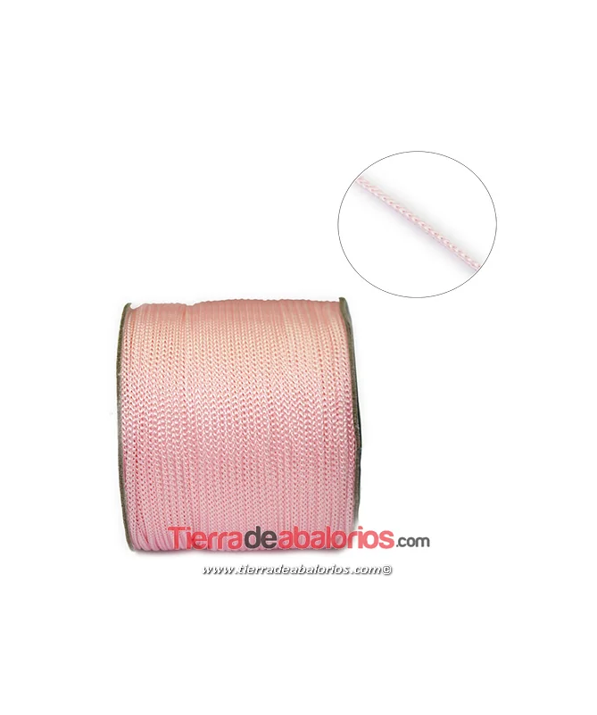 Cordón Trenzado 2mm, Rosa