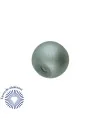 Perla de Cristal Checo 6mm Gris Mate