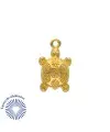 Colgante Tortuga de 13x10mm, Dorado