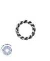 Anilla Trenzada 16mm Agujero 11mm, Plateado