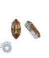 Navette 15x7mm Light Colorado Topaz Engaste Plateado